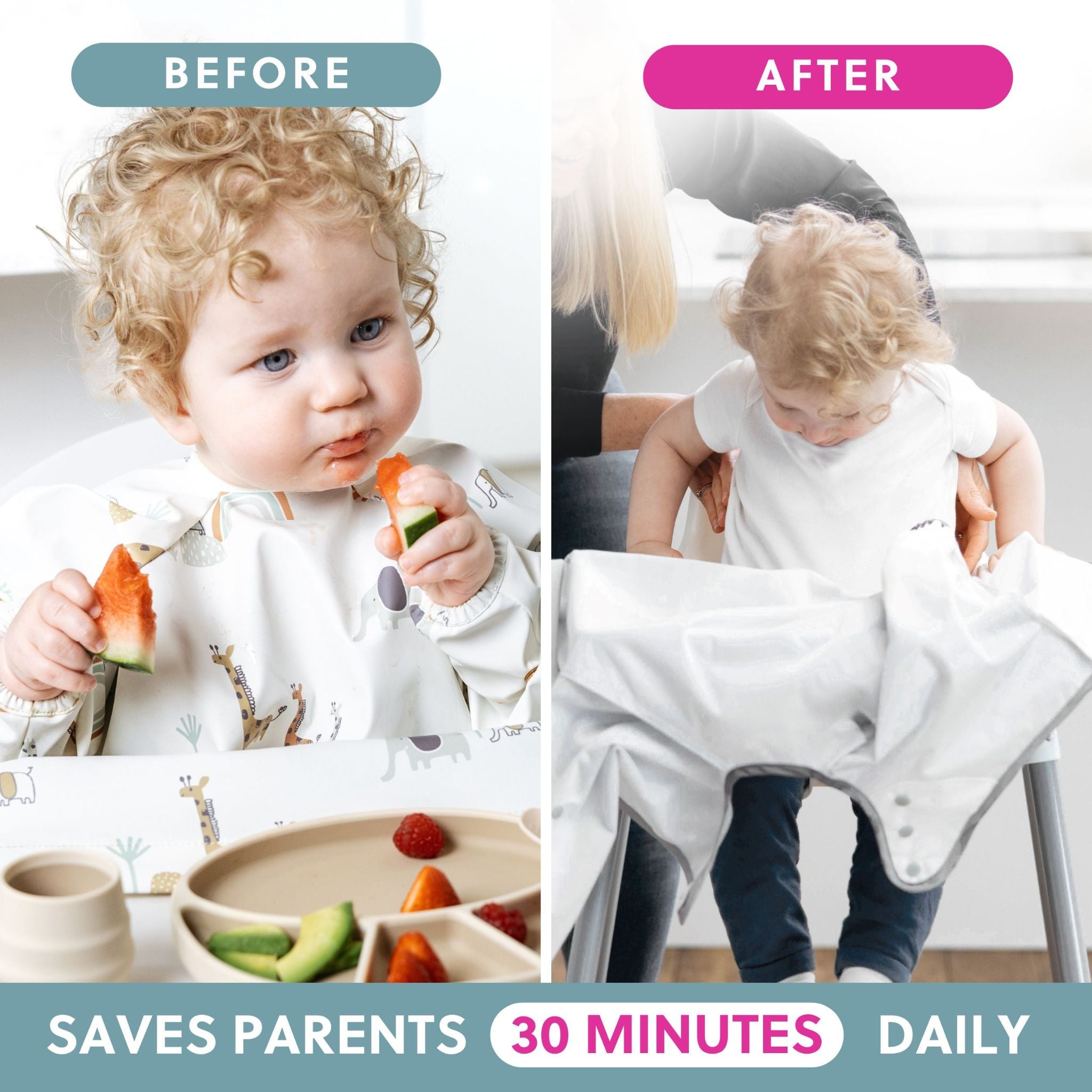 Bibado Coverall Long-Sleeve Weaning Bib