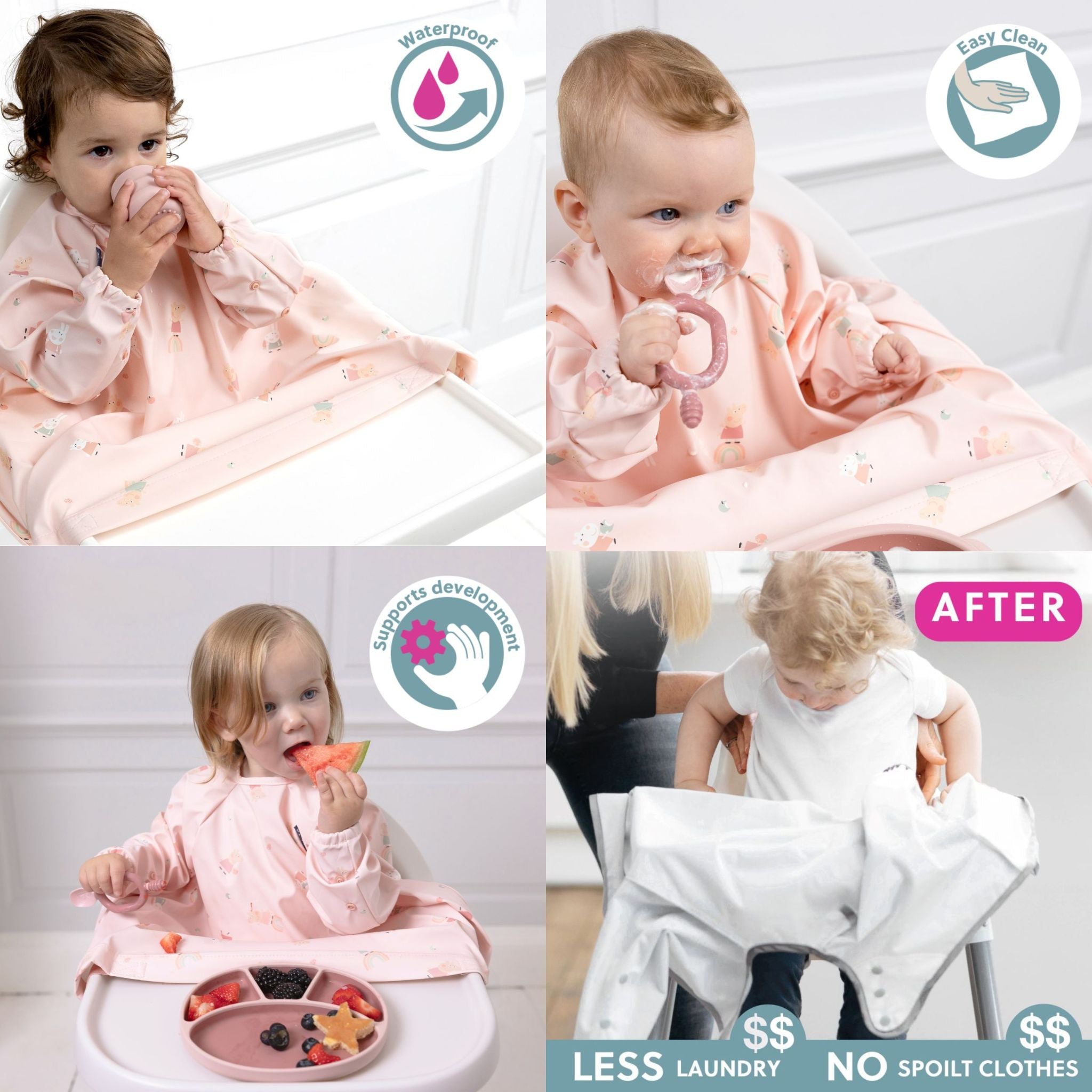 Bibado Coverall Long-Sleeve Weaning Bib