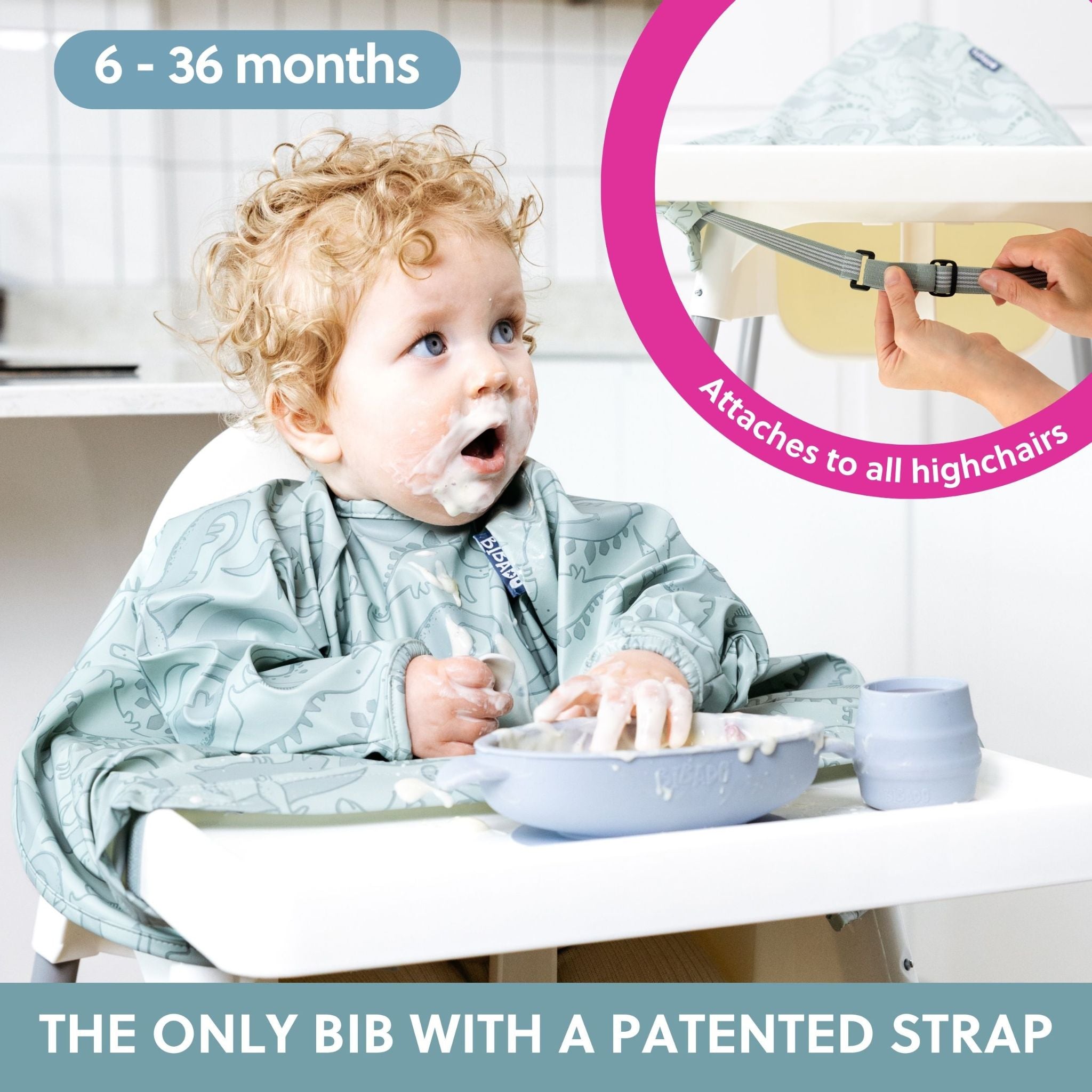 Bibado Coverall Long-Sleeve Weaning Bib