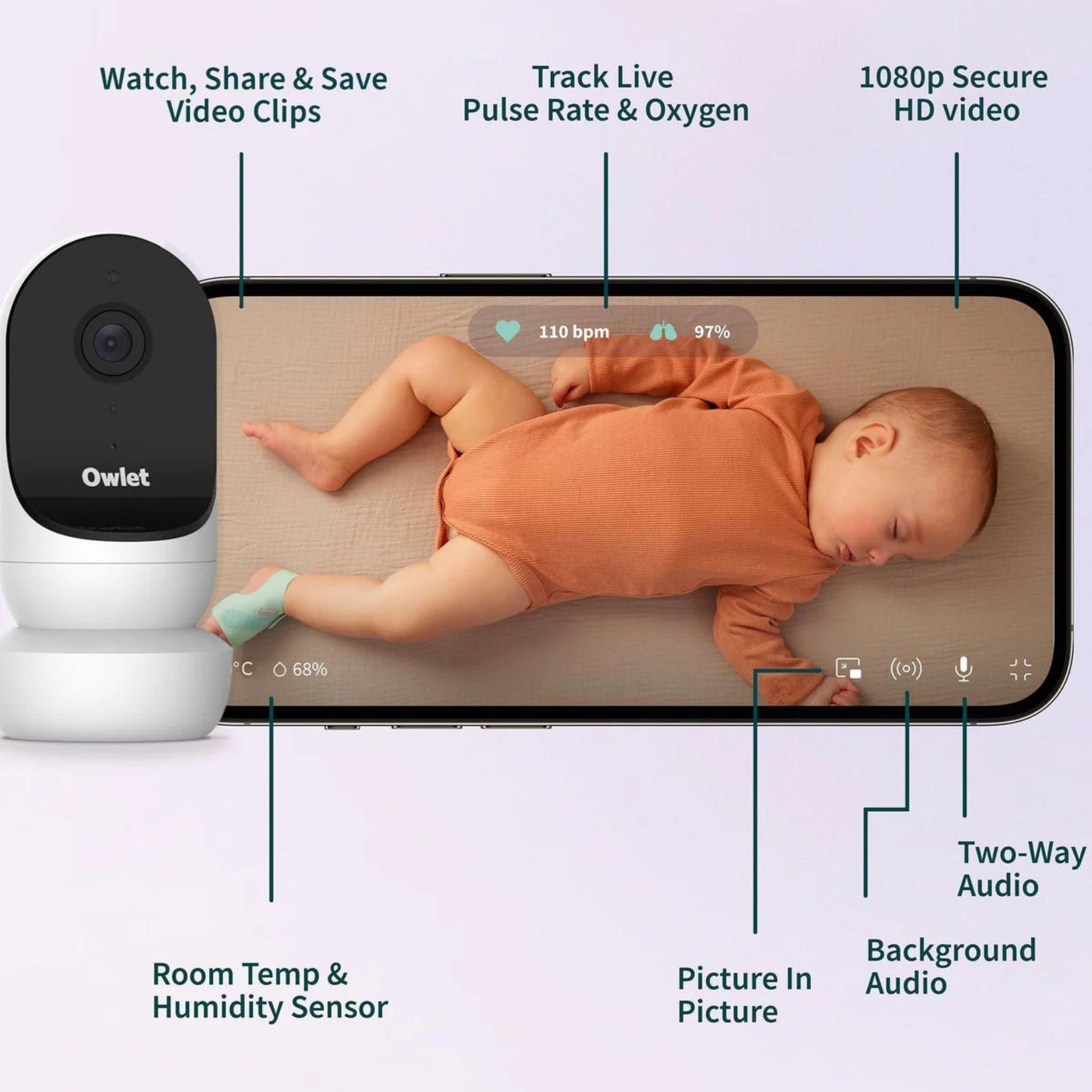 Owlet Dream Sock & Cam2 Bundle