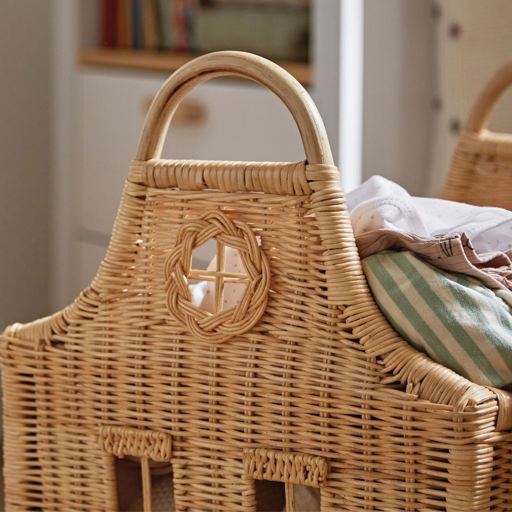 CuddleCo Dutch House Set 3 Baskets - Rattan