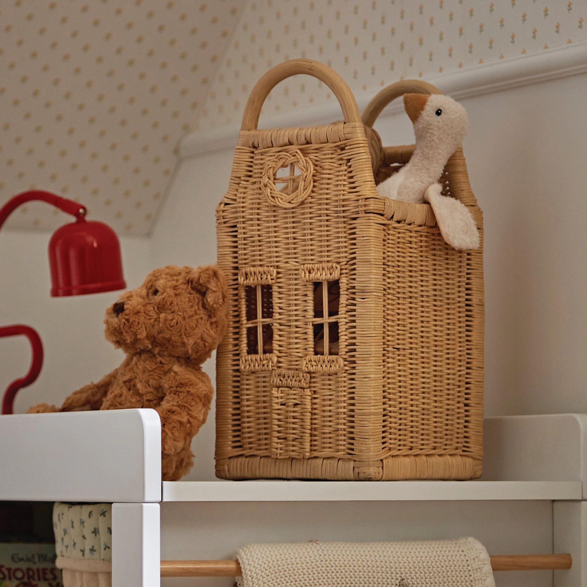CuddleCo Dutch House Set 3 Baskets - Rattan