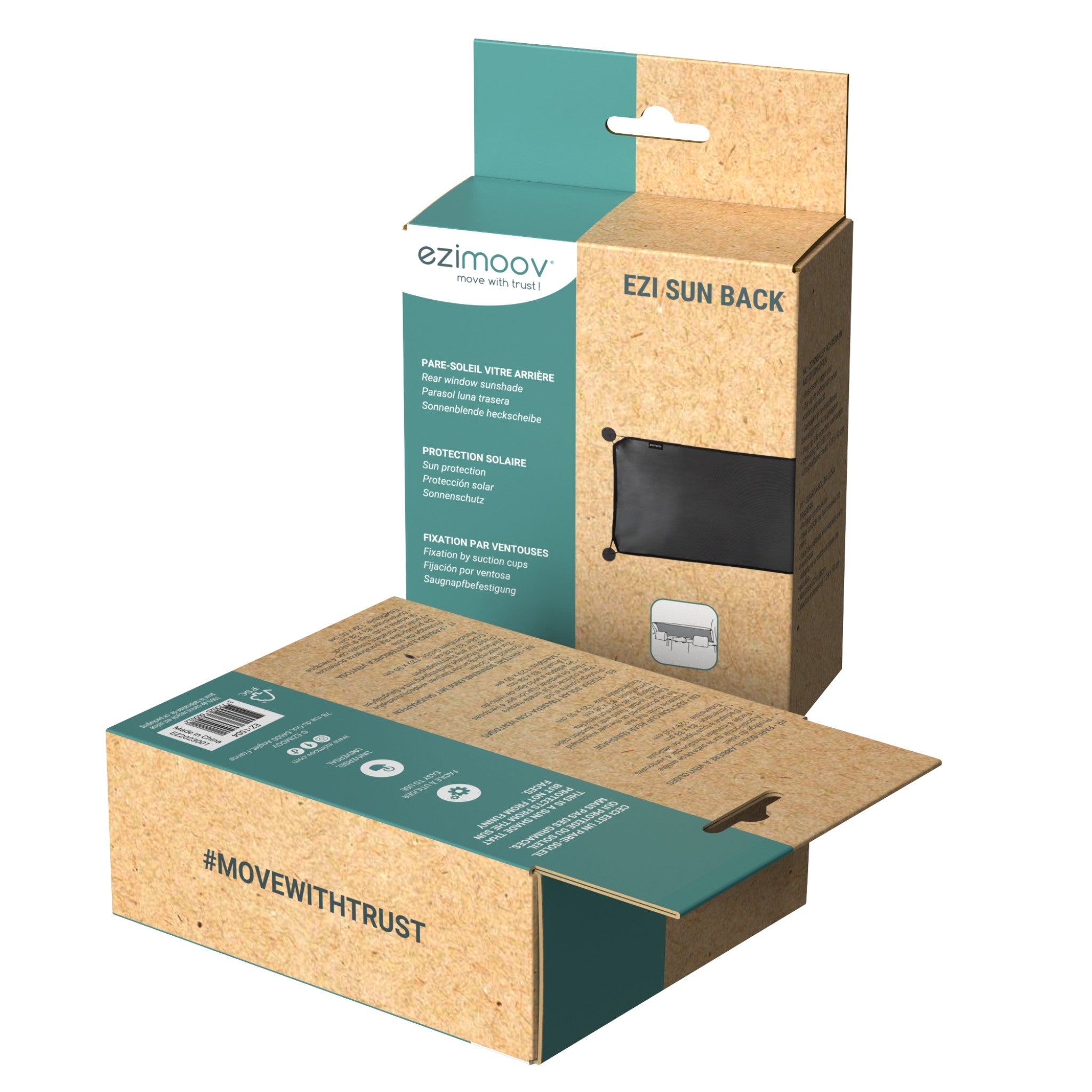 Ezimoov Rear Windscreen Suction Sun Shade