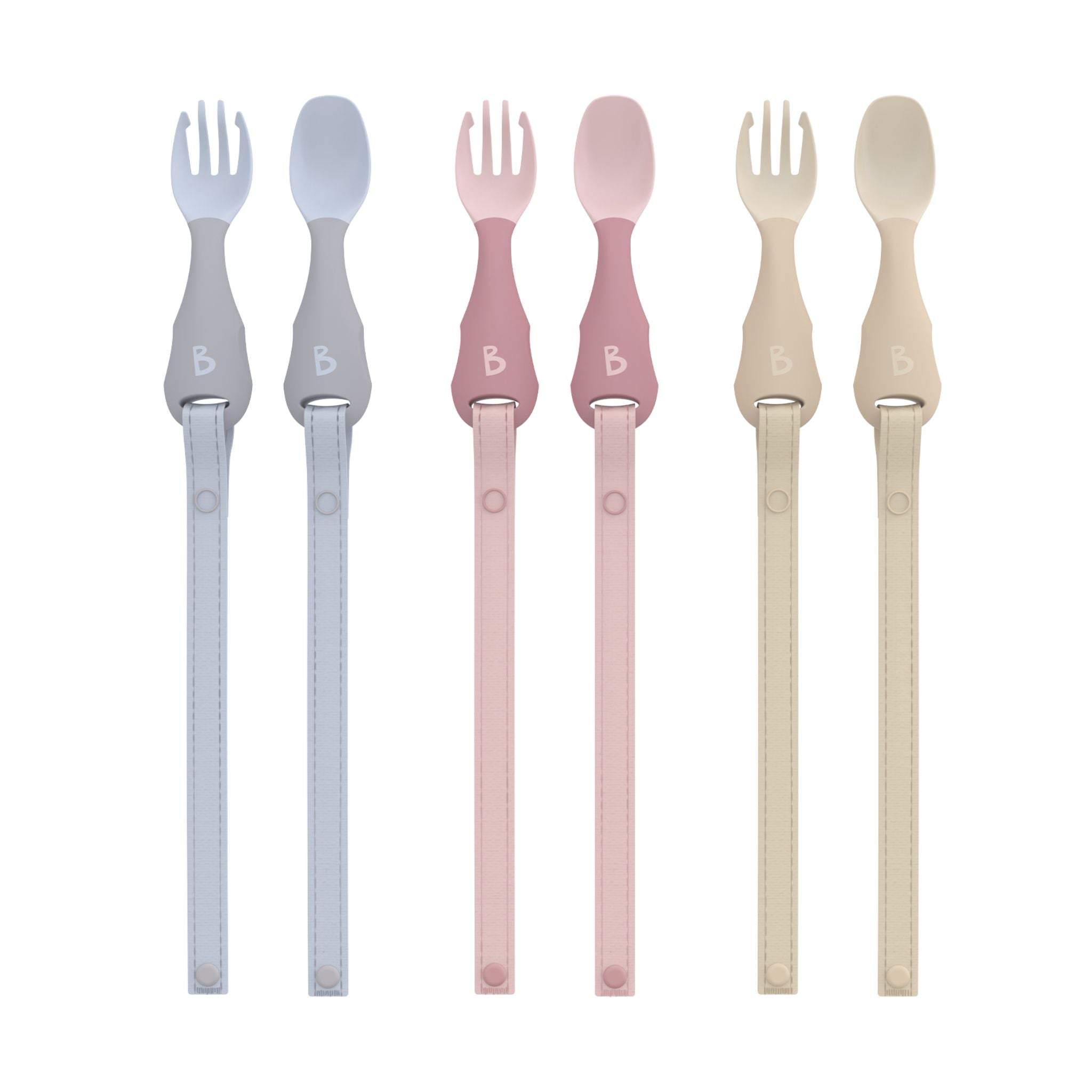 Bibado Handi Cutlery Attachable Baby Cutlery - 2-Pack