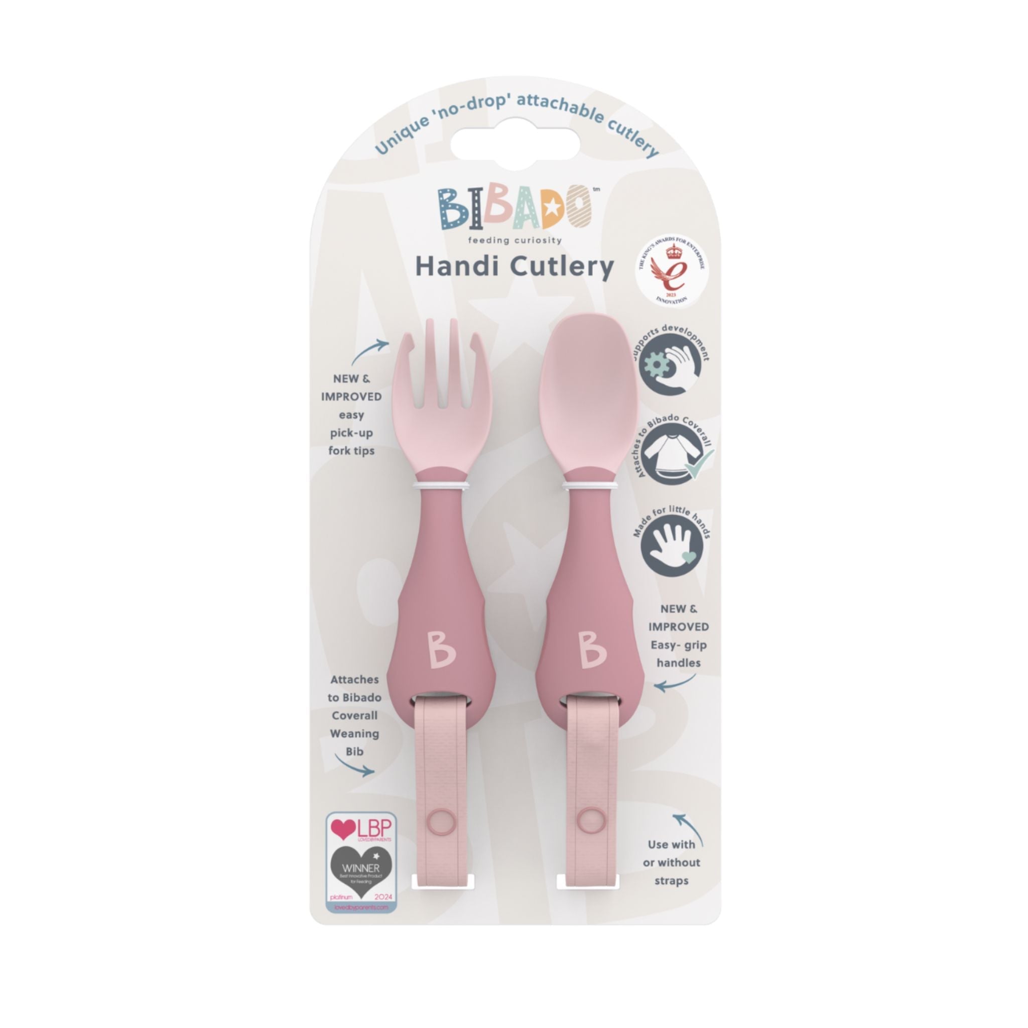 Bibado Handi Cutlery Attachable Baby Cutlery - 2-Pack