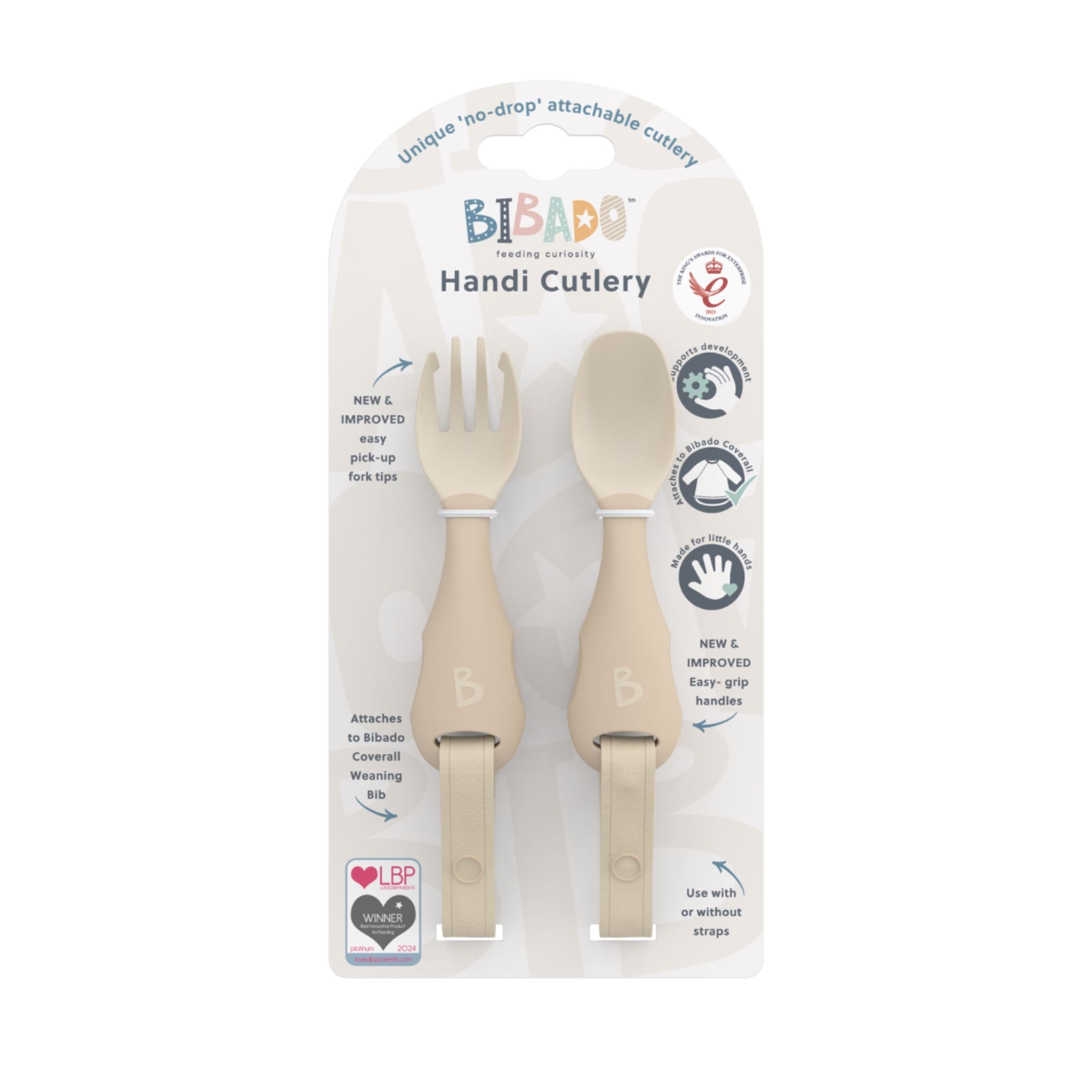 Bibado Handi Cutlery Attachable Baby Cutlery - 2-Pack