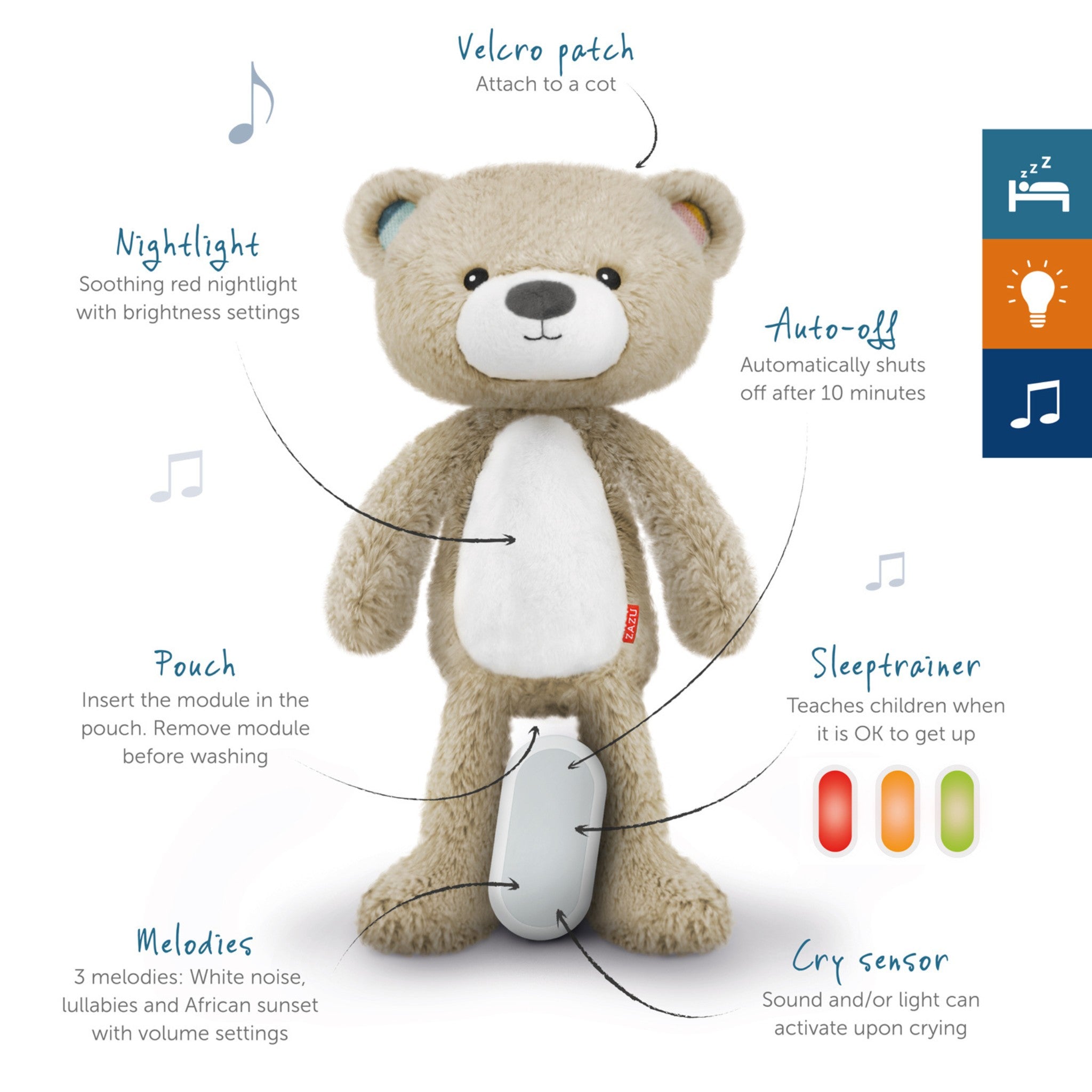 Zazu Nightlight and Sound Machine Brody