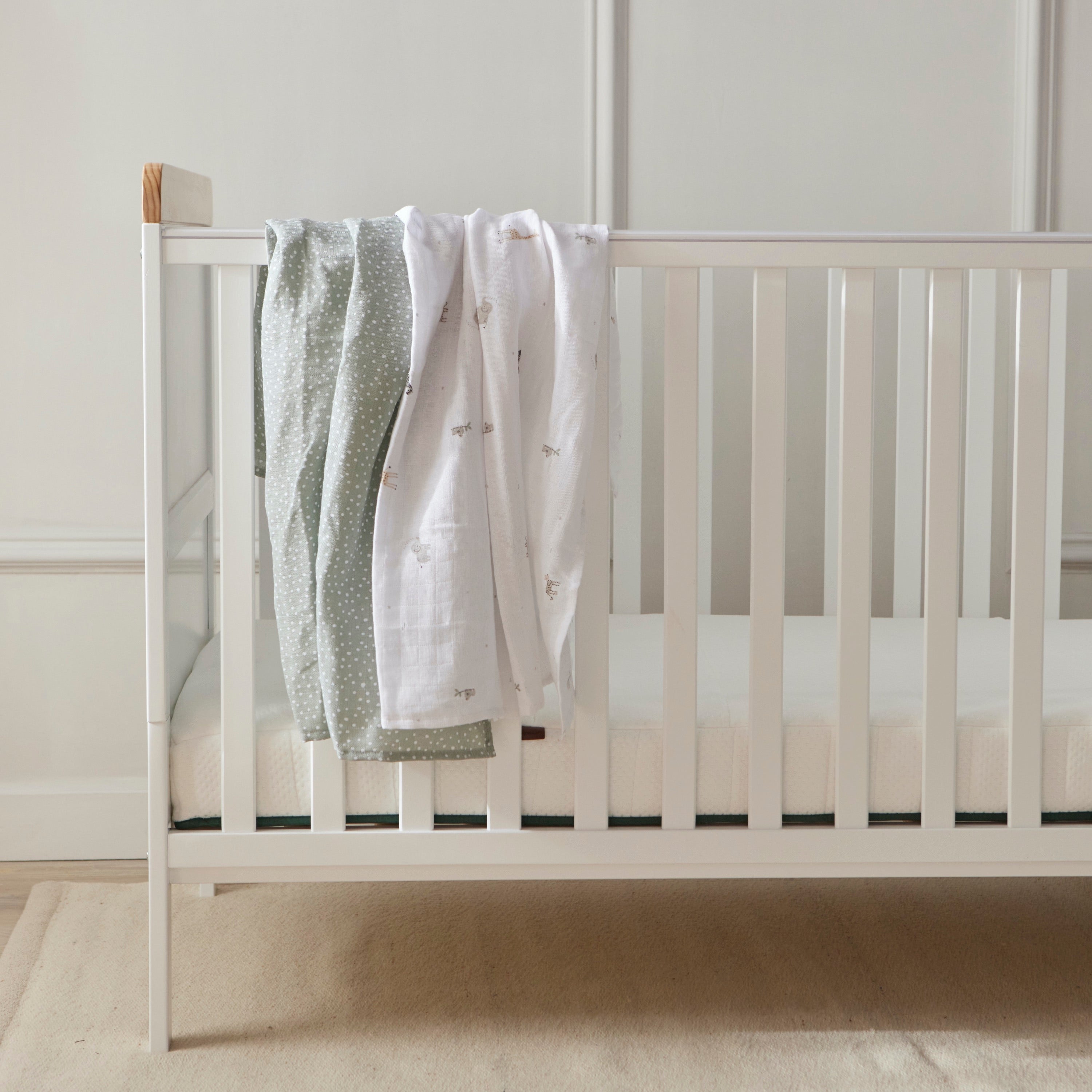 Baby Elegance 4 pack Muslin Swaddles Safari - 80 x 80cm