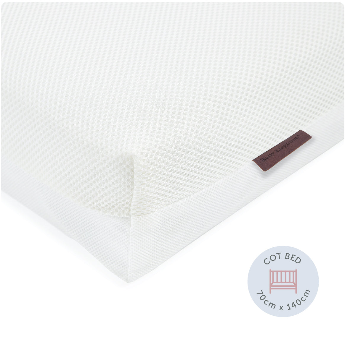 Cot Bed Mattress - Breath-Dry - 70 x 140 x 10cm - Baby Elegance