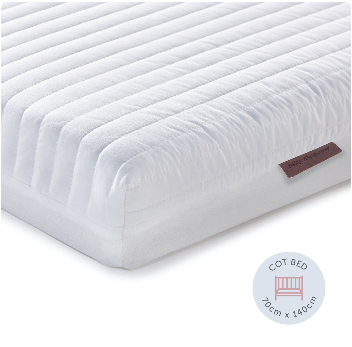 Cot Bed Mattress - Micro - 70 x 140 x 10cm - Baby Elegance