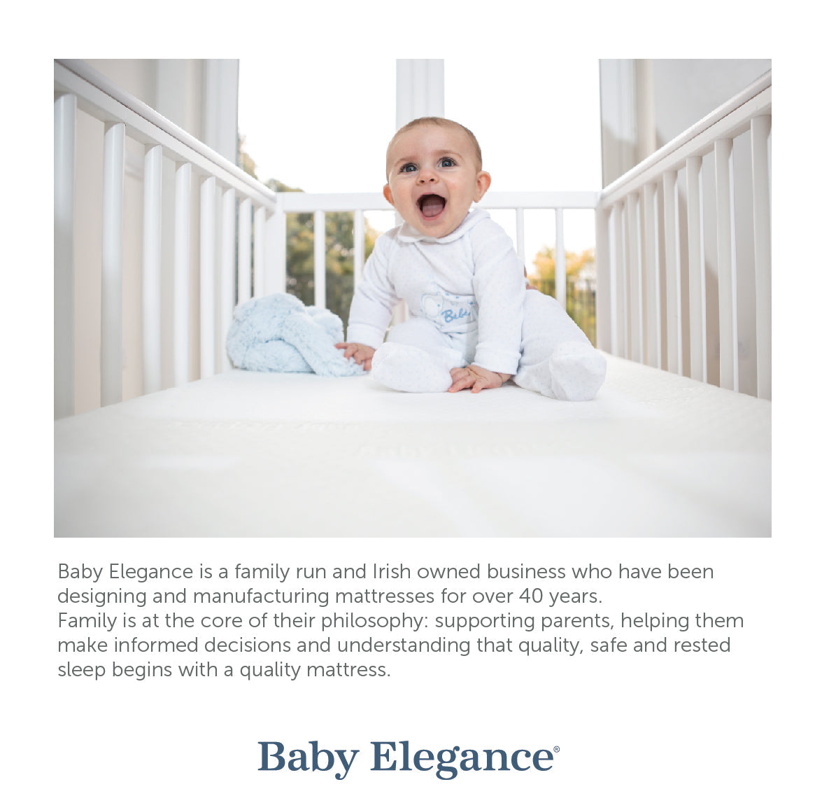Cot Bed Mattress - Micro - 70 x 140 x 10cm - Baby Elegance