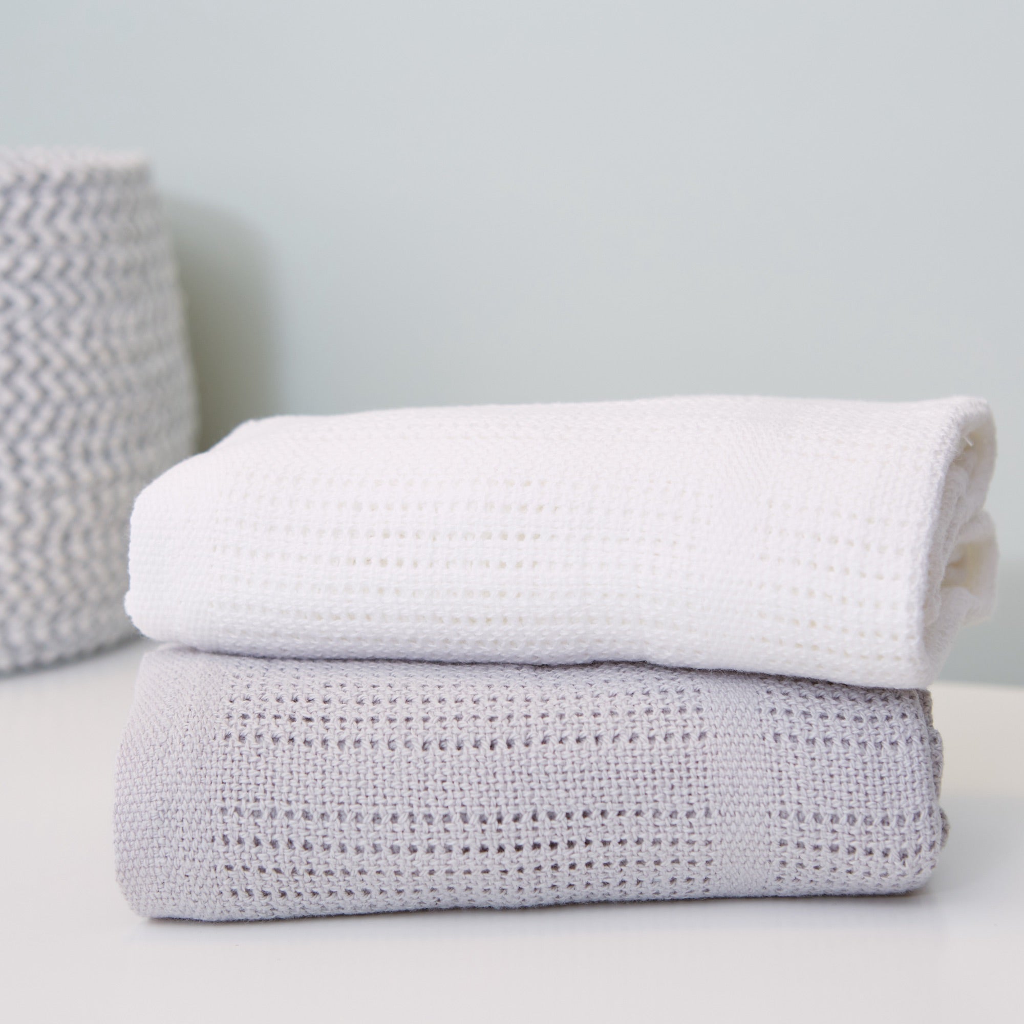 Cellular Baby Blankets - 2 Pack - Baby Elegance