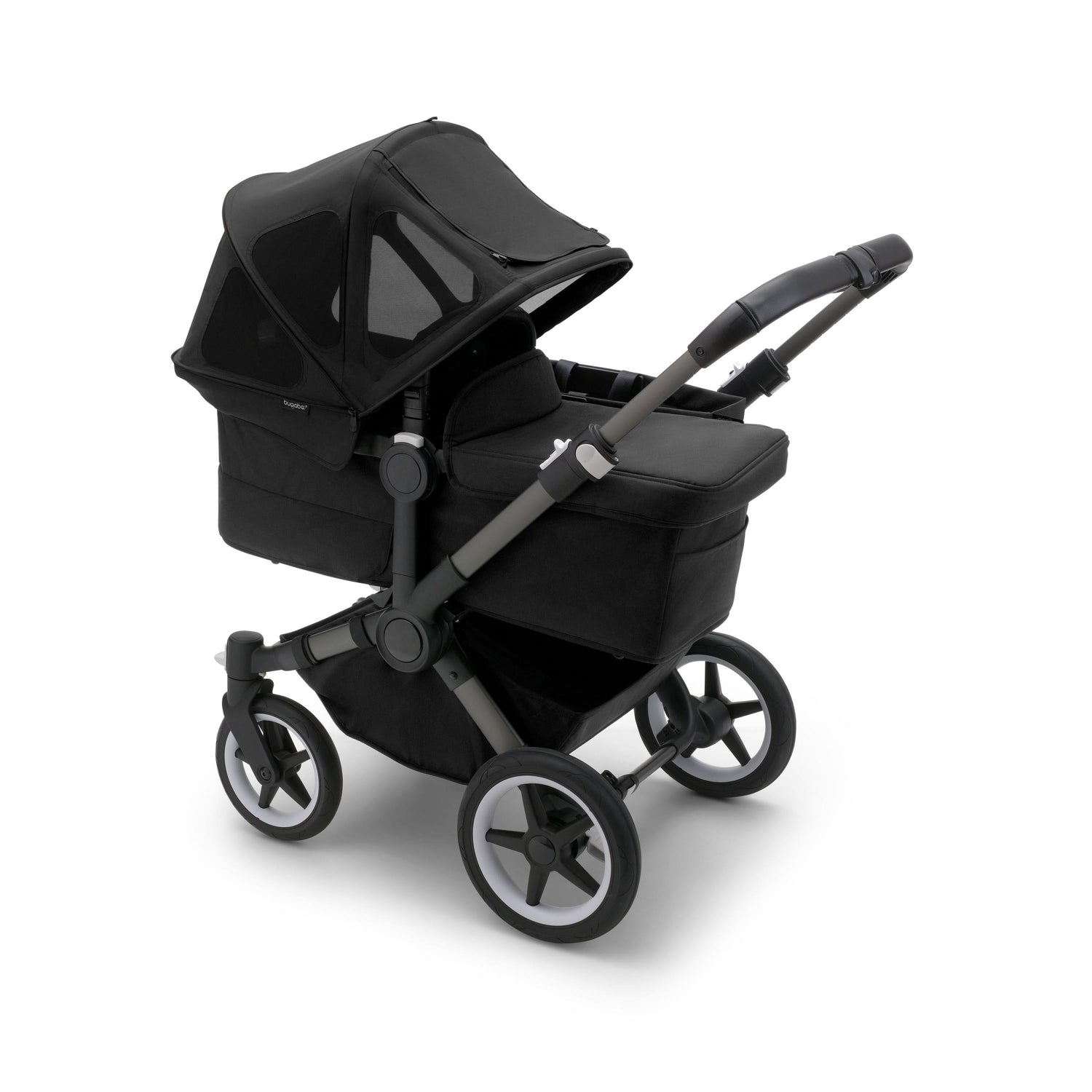 Original JPG-S001261D3001-donkey-breezy-sun-canopy-black-bassinet-extended