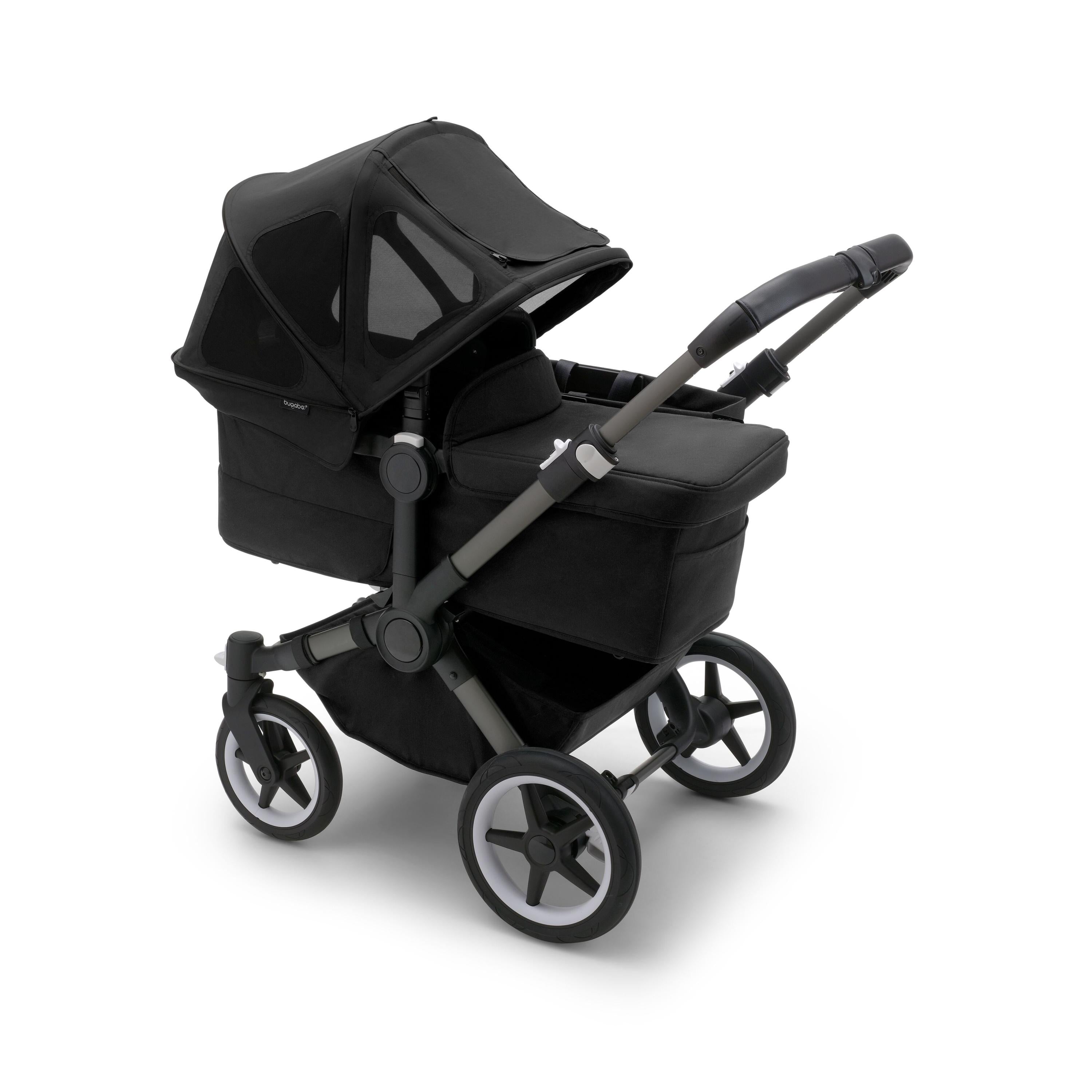 Original JPG-S001261D3001-donkey-breezy-sun-canopy-black-bassinet-extended