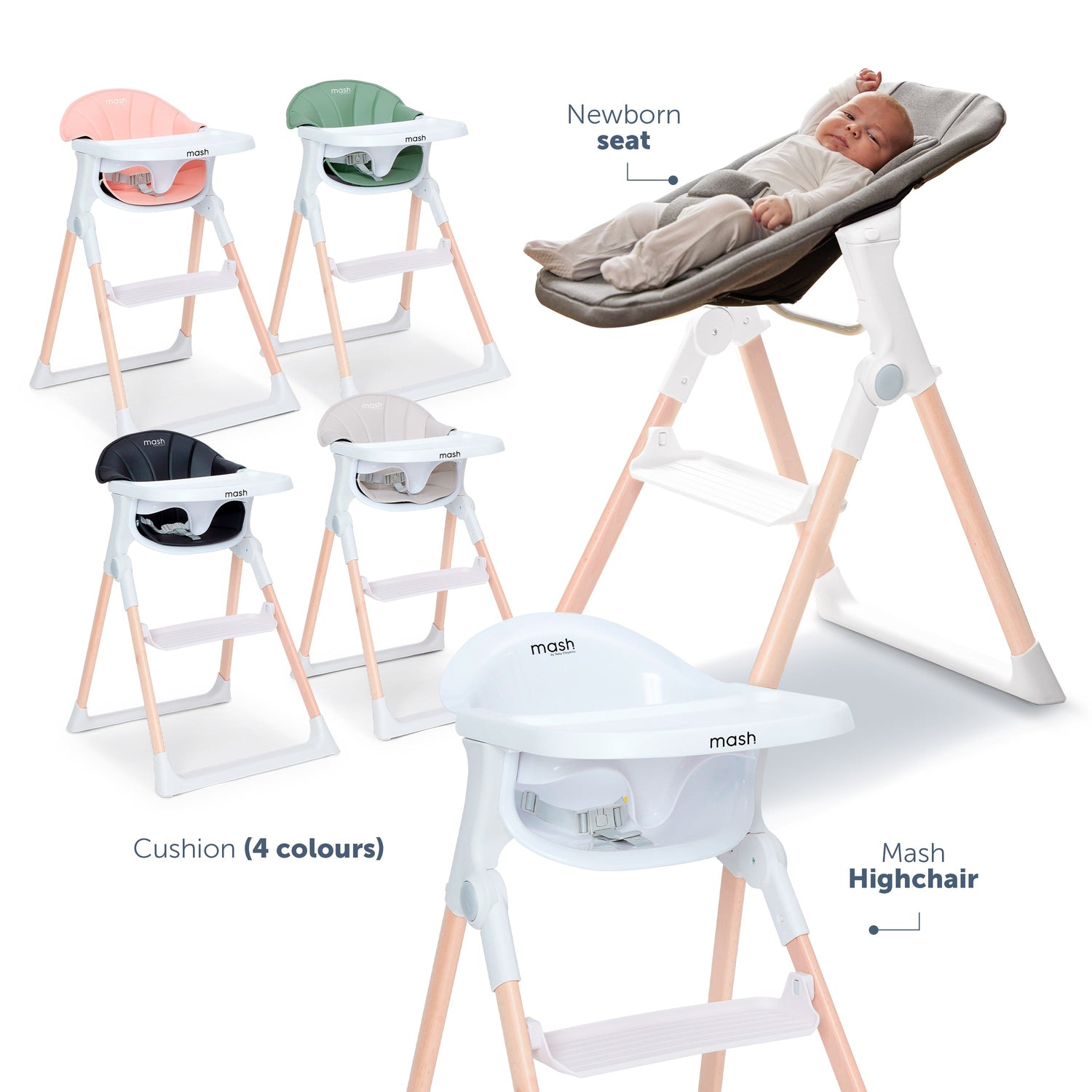 Baby Elegance Mash High Chair Bundle