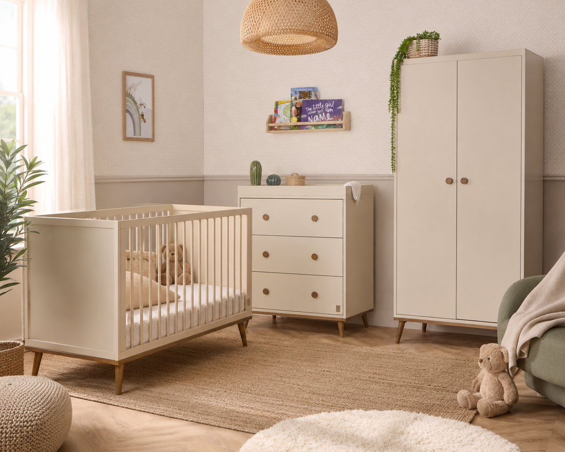 Baby Elegance Ollie Cot, Chest of Drawers & Wardrobe Bundle