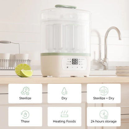 Momcozy BS02 8-In-1 Baby Bottle Steam Sterilizer
and Dryer