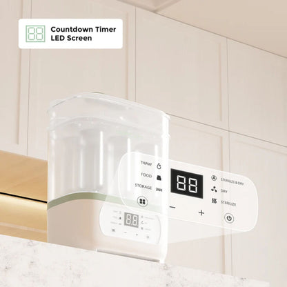 Momcozy BS02 8-In-1 Baby Bottle Steam Sterilizer
and Dryer