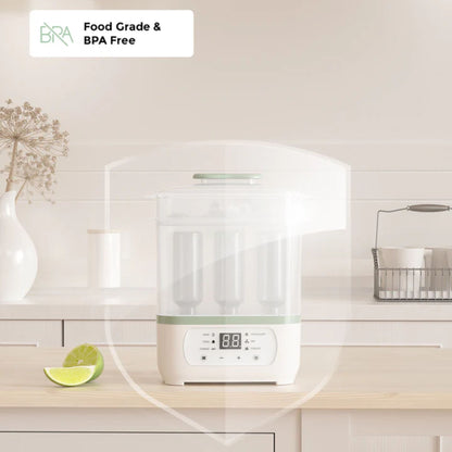 Momcozy BS02 8-In-1 Baby Bottle Steam Sterilizer
and Dryer