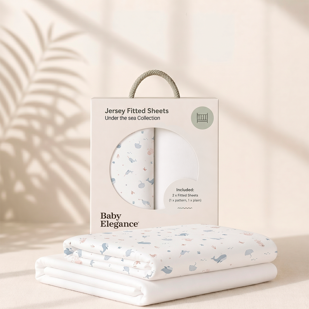 Baby Elegance Travel Cot Sheets - 70 x 100cm - 2 Pack
