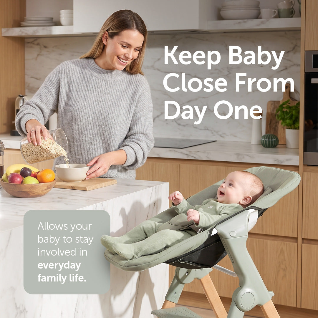 Baby Elegance Mash High Chair Bundle - Sage