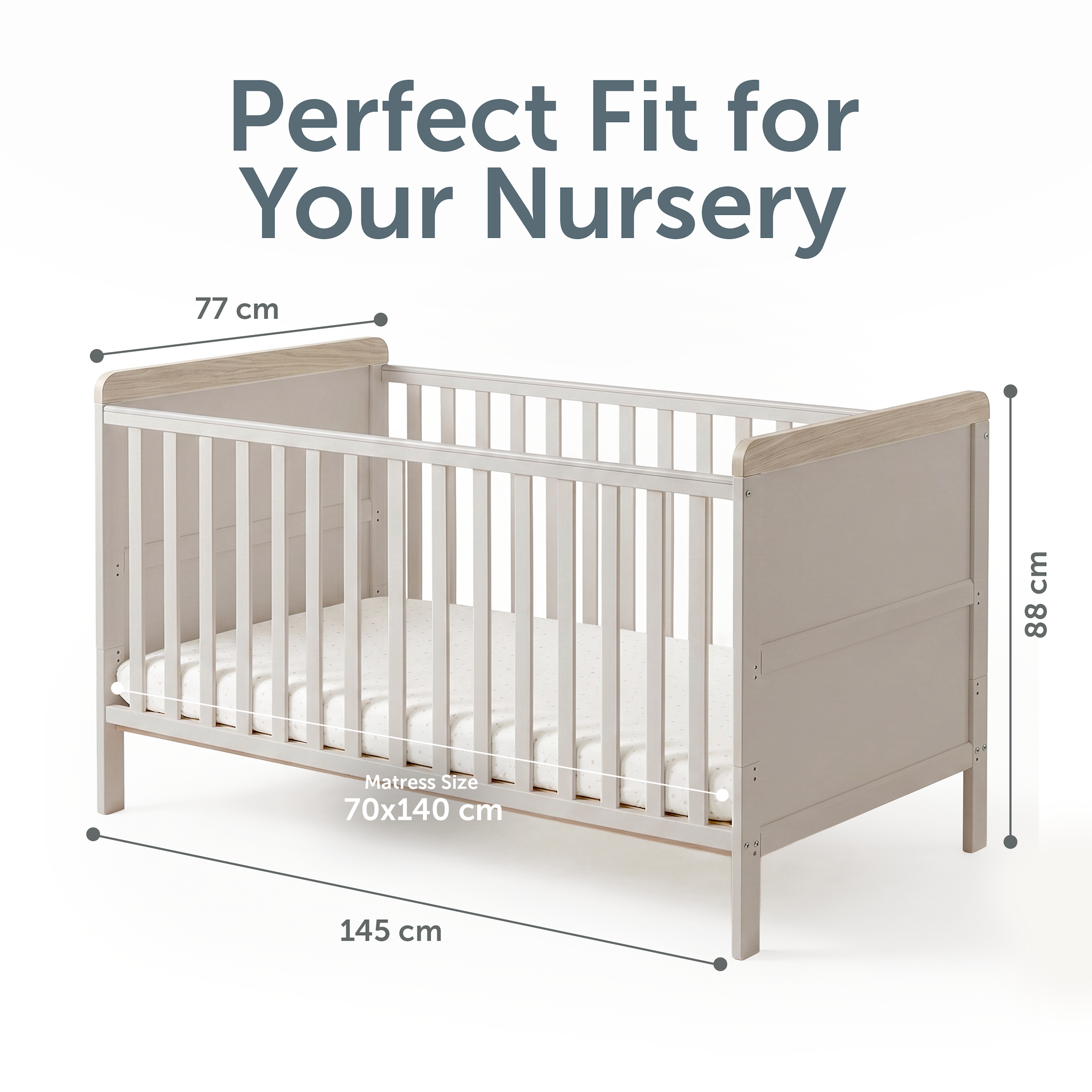 Baby Elegance Haddington Cot Bed with Changing Unit