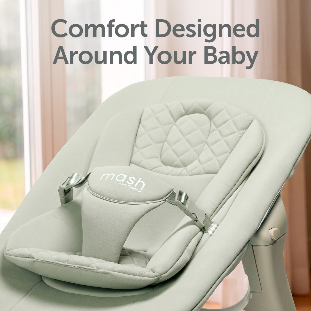 Baby Elegance Mash High Chair Bundle - Sage
