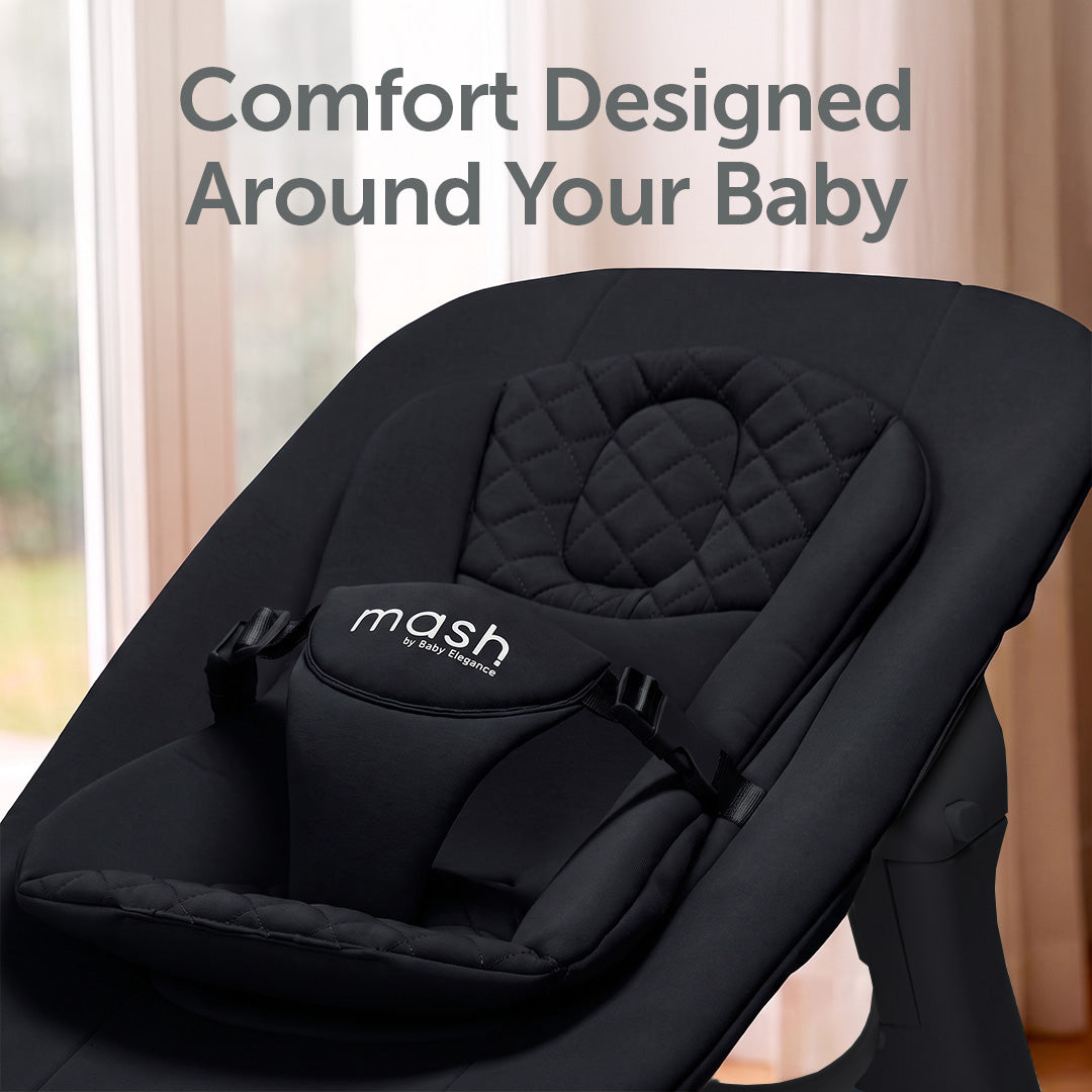 Baby Elegance Mash High Chair Bundle - Black