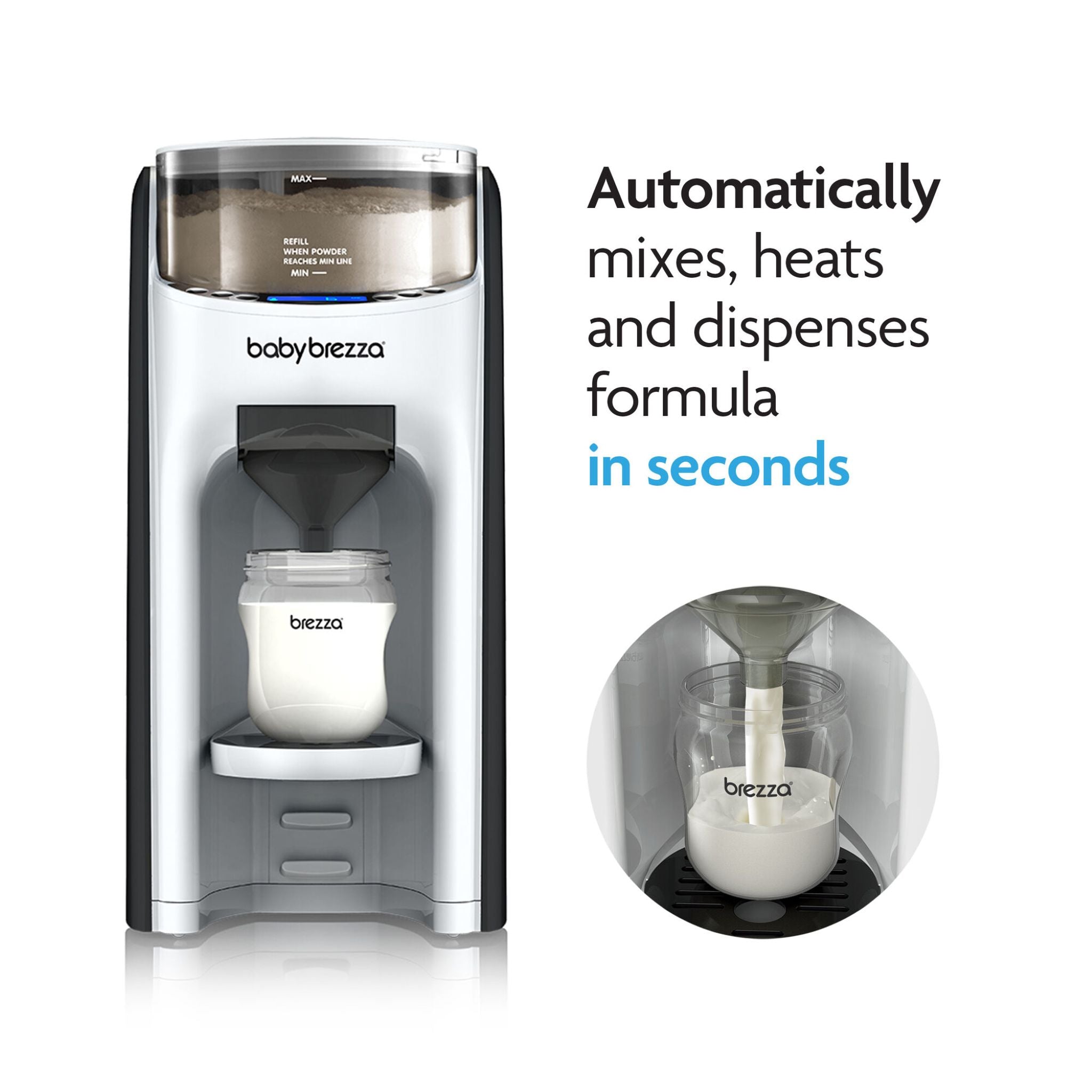 Baby Brezza Formula Pro Advanced Black-White | LittleBe