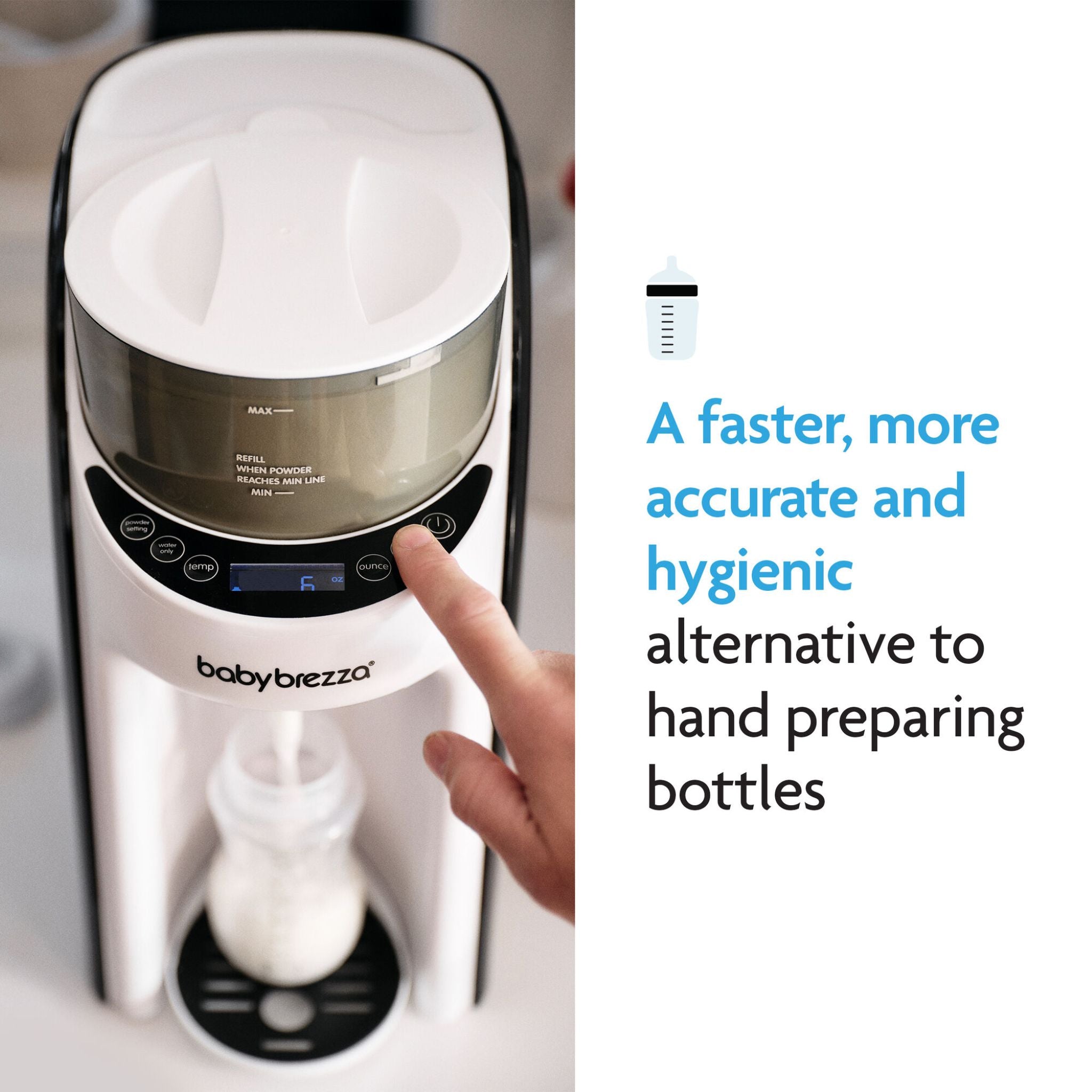 Baby Brezza Formula Pro Advanced Black-White | LittleBe