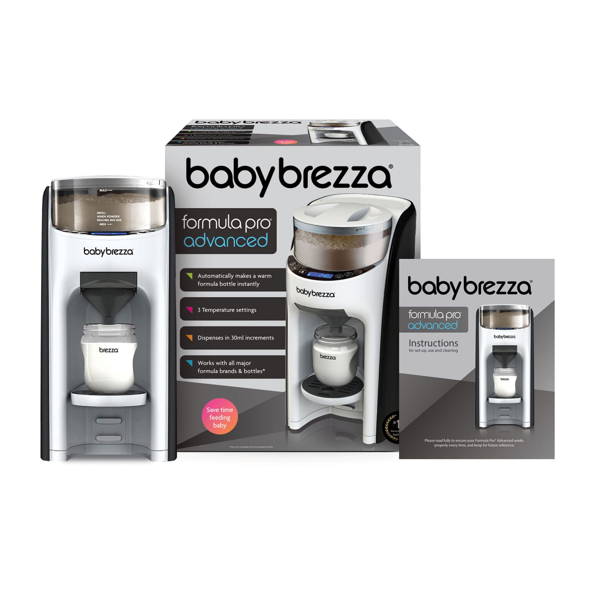 Baby Brezza Formula Pro Advanced Black-White | LittleBe
