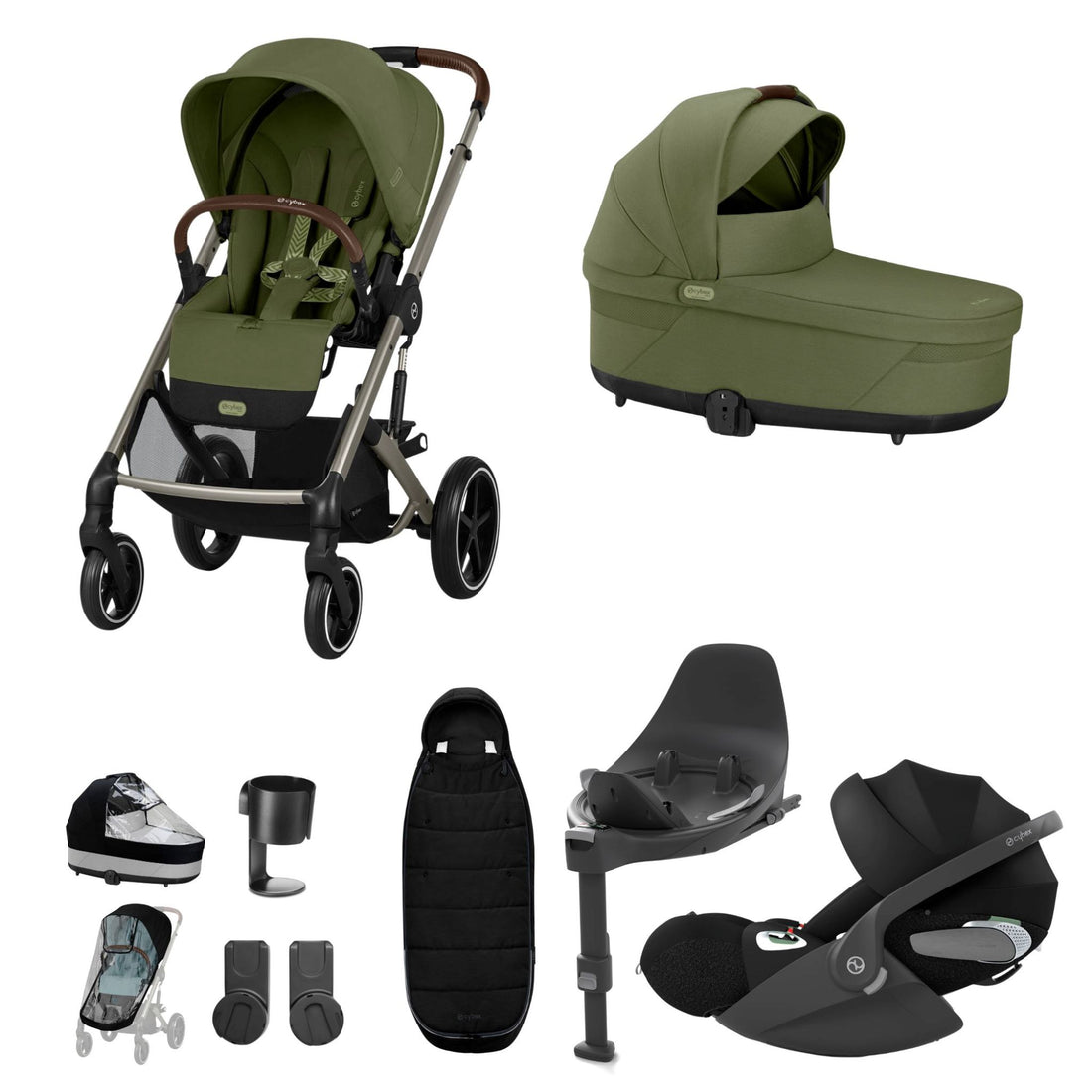 Cybex Balios Bundle with Cybex Cloud T i-Size Rotating Car Seat &amp; Base (10 Pieces)