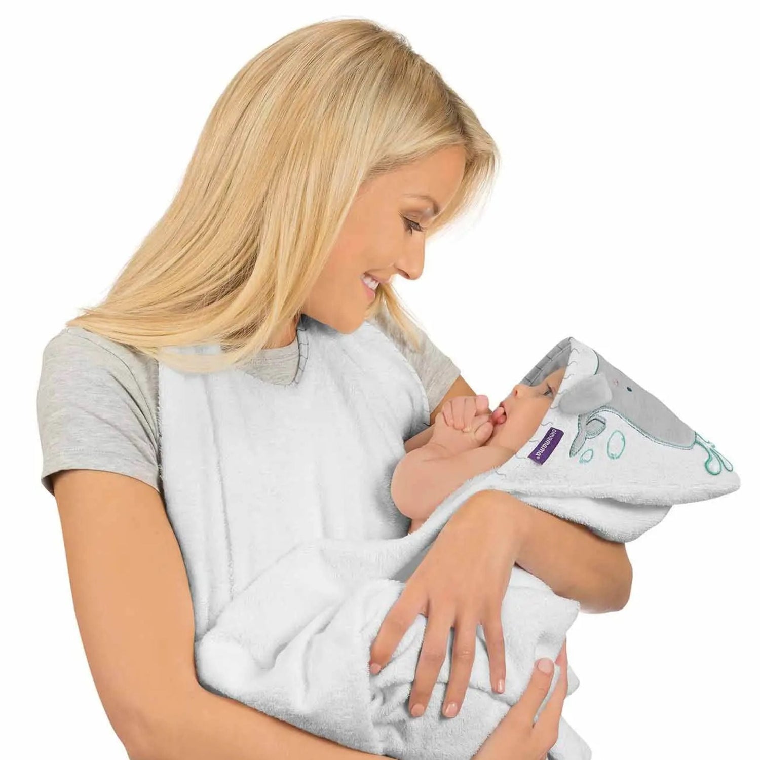 ClevaMama Bamboo Extra Large Apron Baby Bath Towel