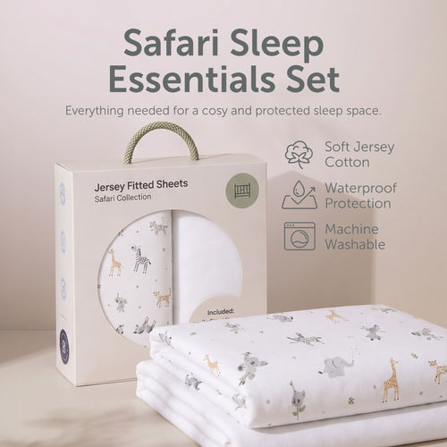 Baby Elegance Travel Cot Sheets - 70 x 100cm - 2 Pack