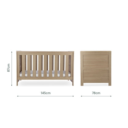 CuddleCo Burford 3 Piece Nursery Furniture Set - Oak