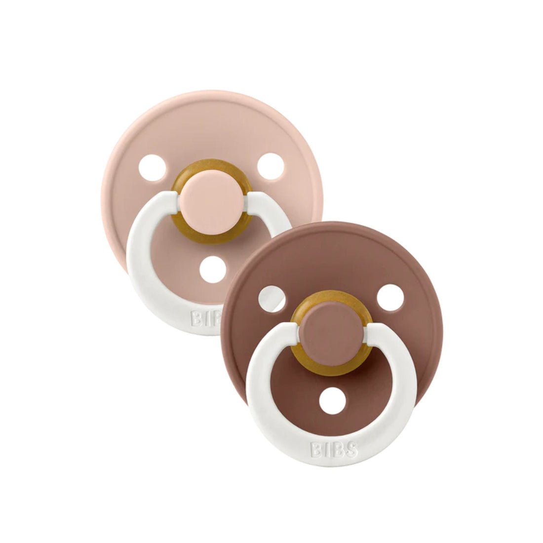 BIBS Colour GLOW Size 2 Round - 2 Pack