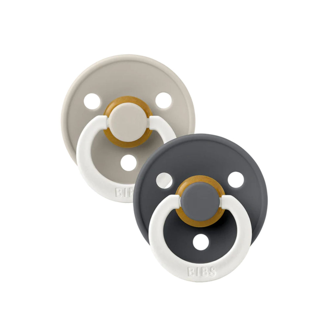 BIBS Colour GLOW Size 1 Round - 2 Pack