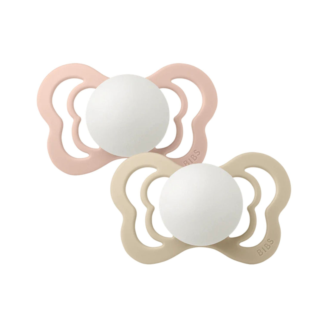 BIBS Couture Blush Size 1 Anatomical - 2 Pack