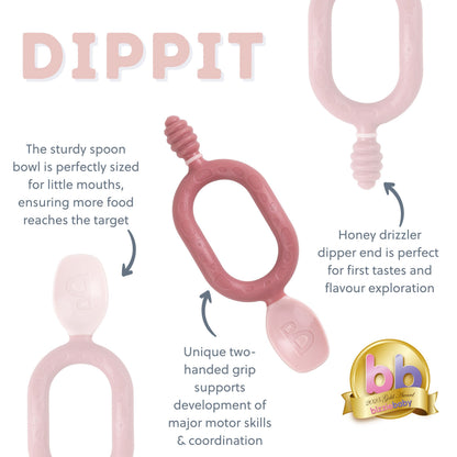 Bibado Dippit™ Baby Weaning Spoons 2-Pack