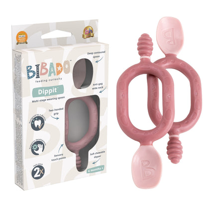 Bibado Dippit™ Baby Weaning Spoons 2-Pack