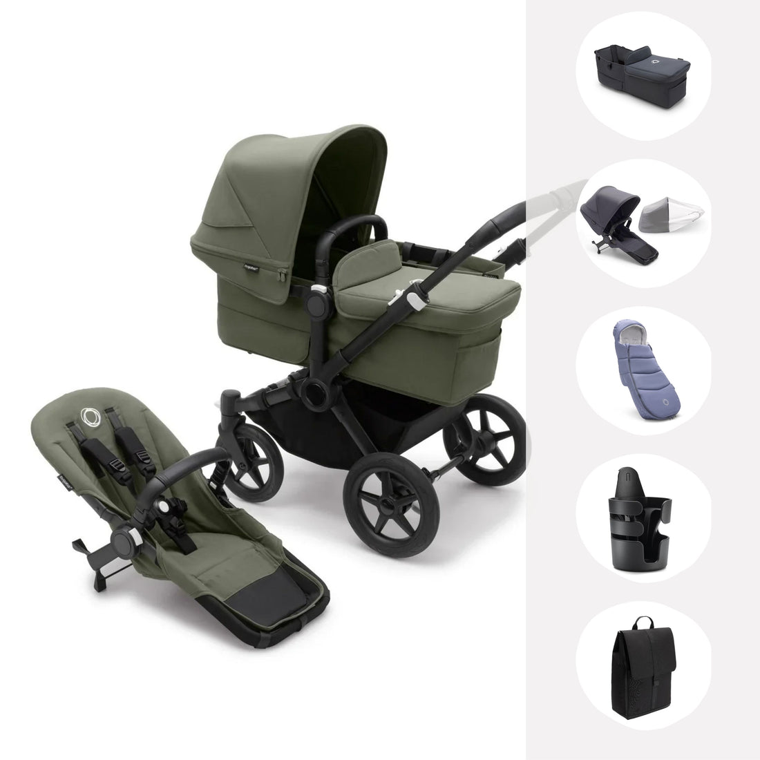 Bugaboo Donkey 5 Twin Complete Stroller Bundle