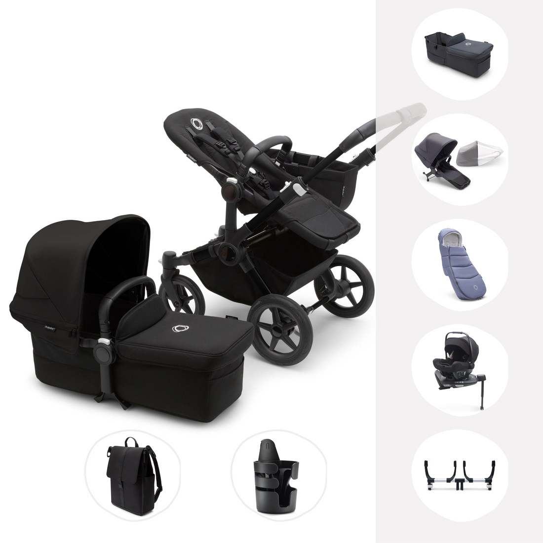 Bugaboo Donkey 5 Twin Ultimate Newborn Bundle