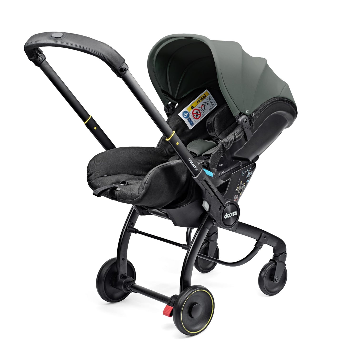 car seat turning into stroller Doona X Infant Car Seat & Stroller Nitro Black