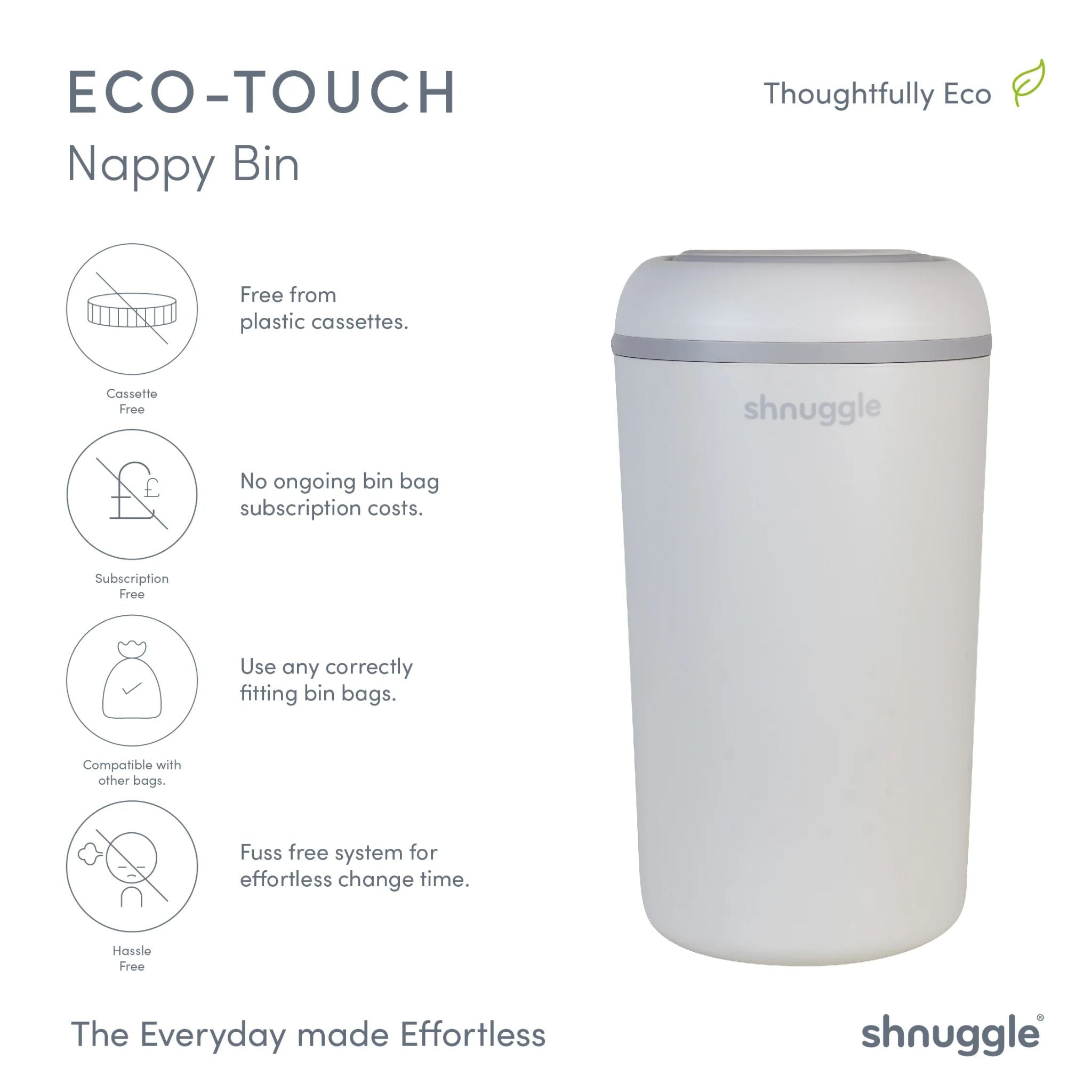 Shnuggle Eco-Touch Nappy Bin
