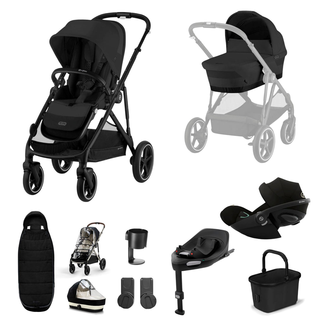 Cybex Gazelle Bundle with Cloud G Car Seat &amp; Base G. (11 pieces)