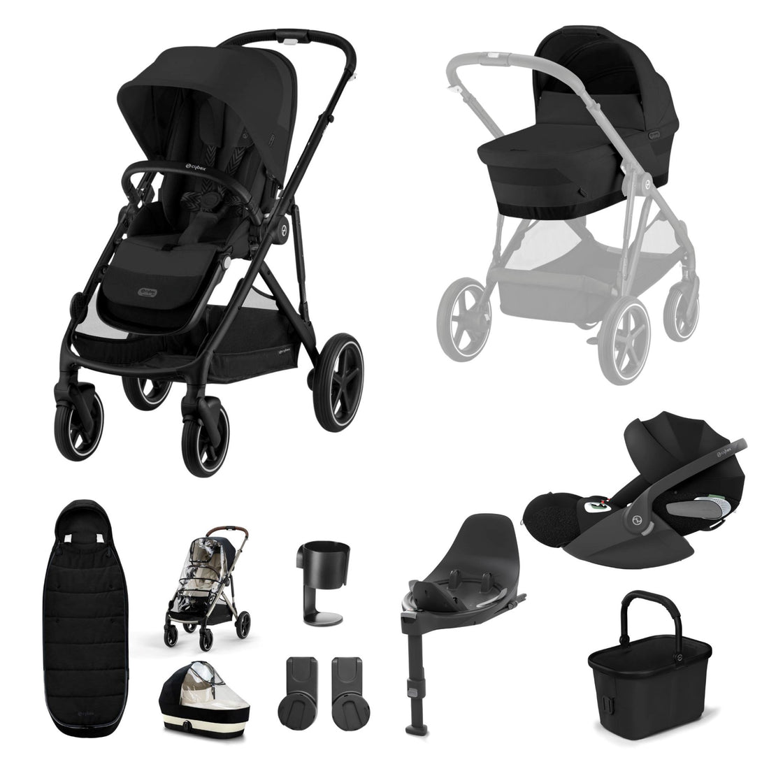 Cybex Gazelle Bundle with Cloud T Car Seat &amp; Base T. (11 pieces)