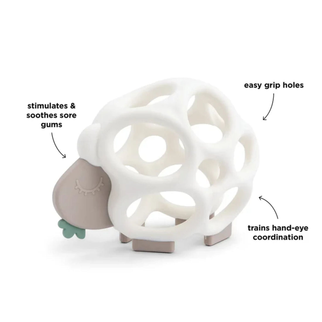 DonebyDeer Grip & Teether Toy Sheepy