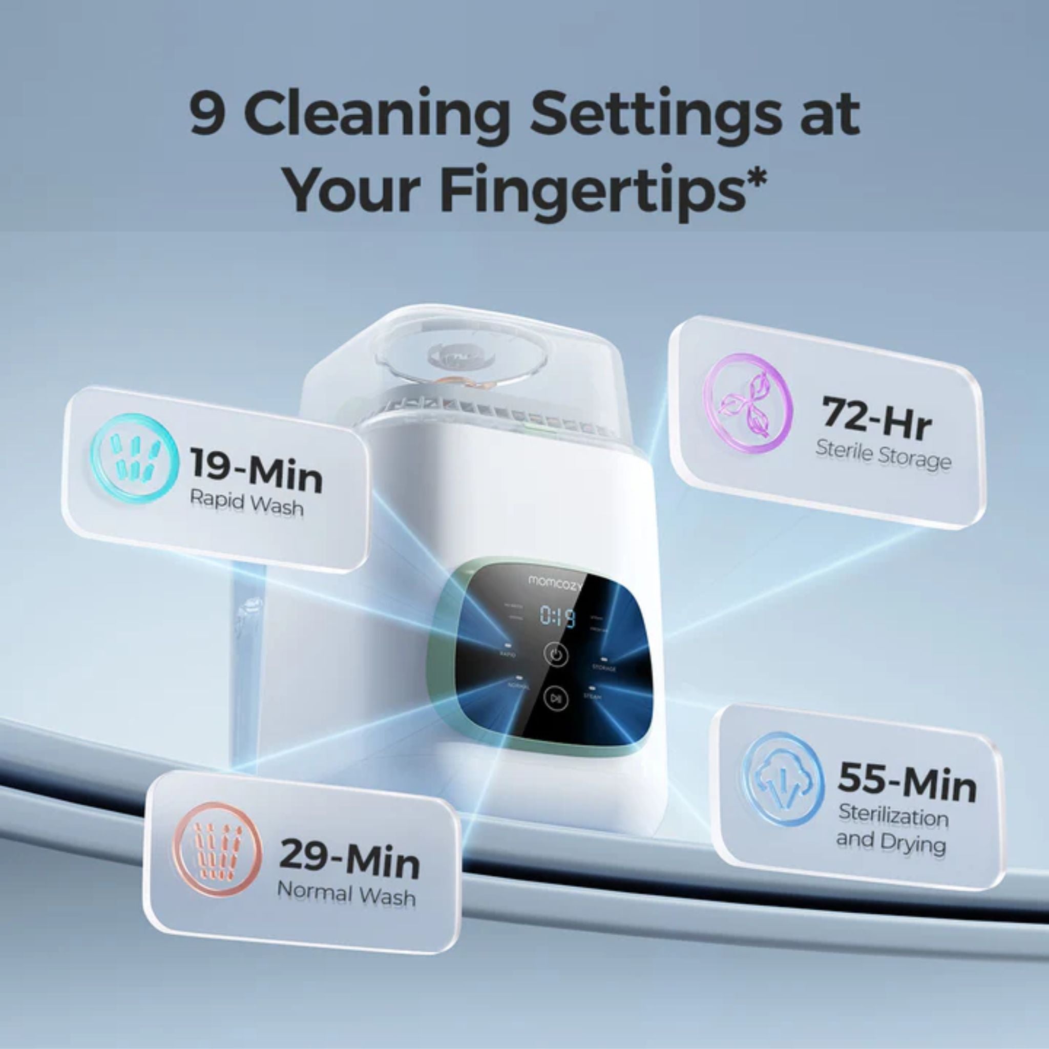 Momcozy KleanPal Pro Baby Bottle Washer and Sterilizer