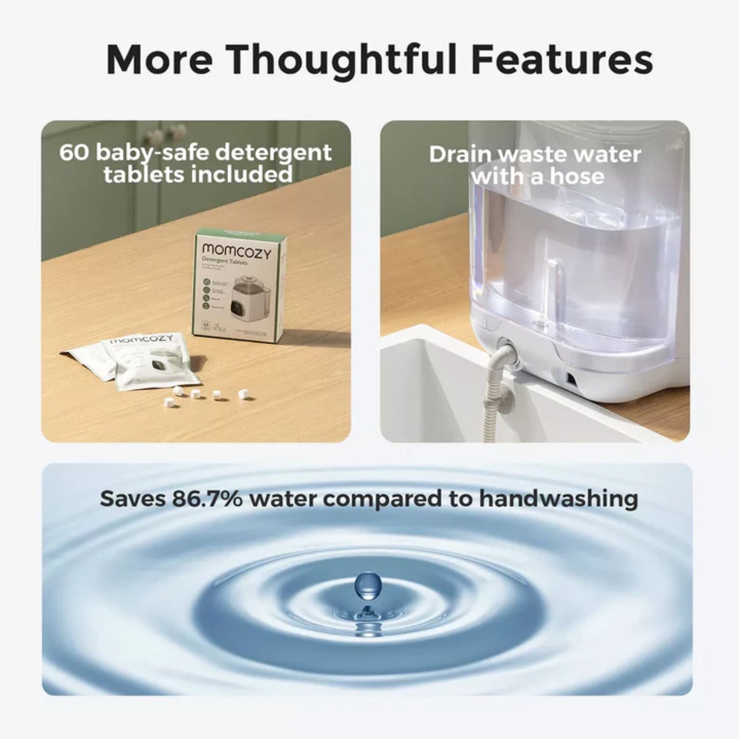Momcozy KleanPal Pro Baby Bottle Washer and Sterilizer