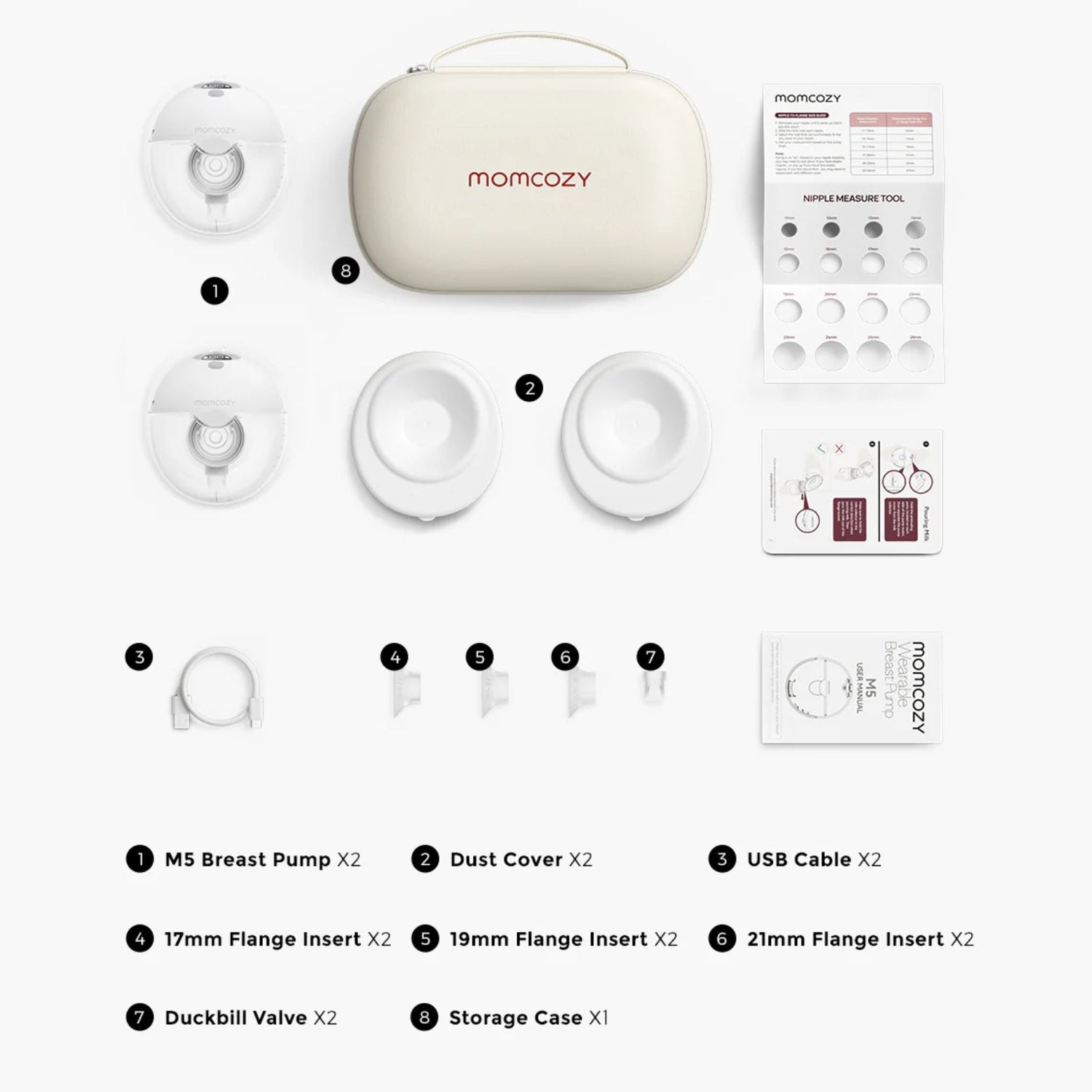 Momcozy All-in-one M5 Double Wearable Breast Pump